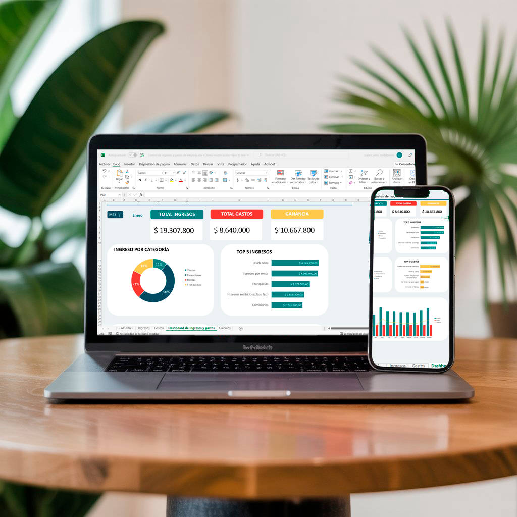 Pack Excel "Ordena Tu Negocio" para Emprendedores