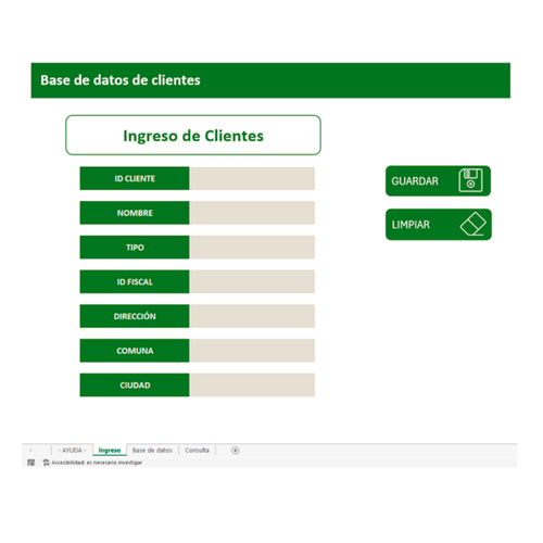 Base de datos de clientes