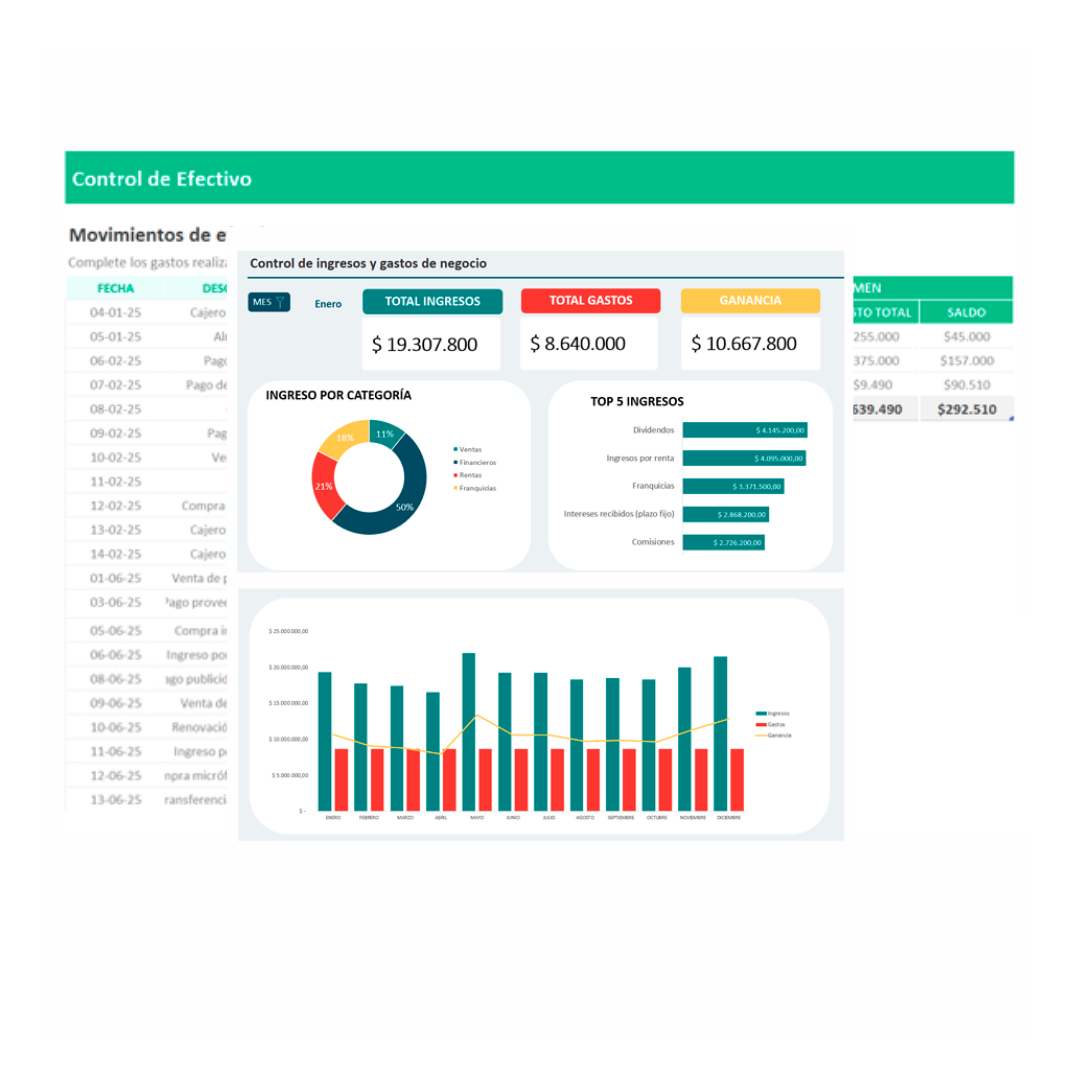 Control de ingresos y gastos